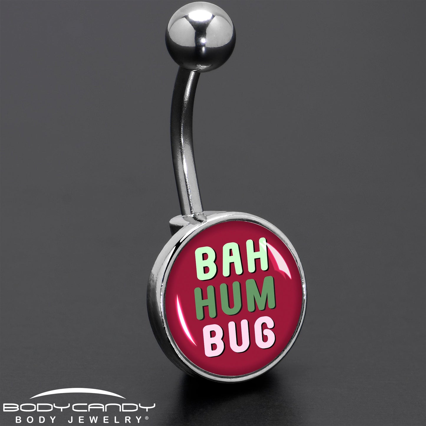 Bah Humbug Holiday Grouch Belly Ring by Onyx O