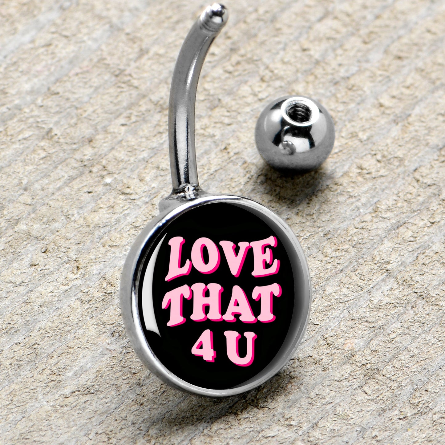 Love That 4 You Belly Ring by Onyx O