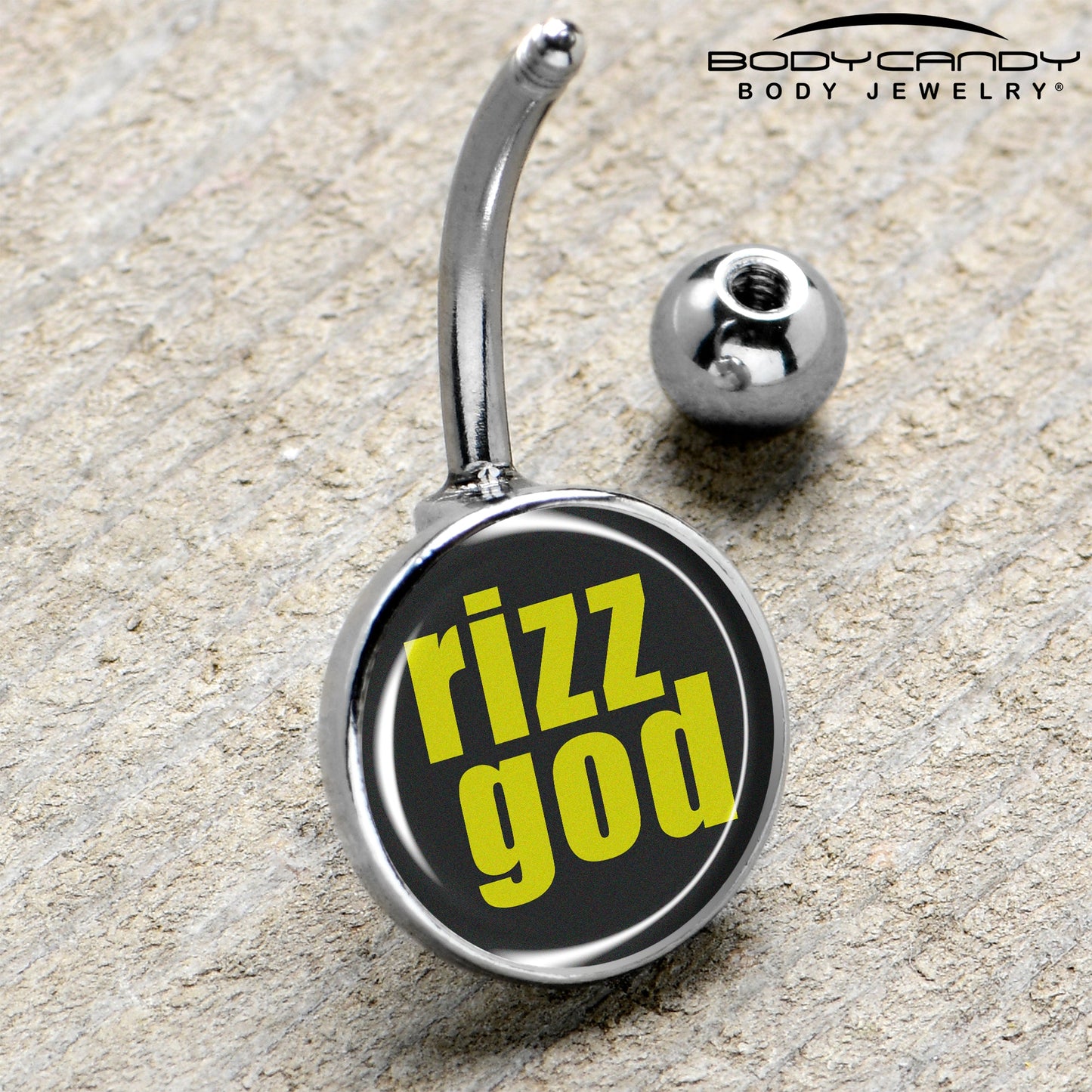 RIZZ GOD Belly Ring by Onyx O