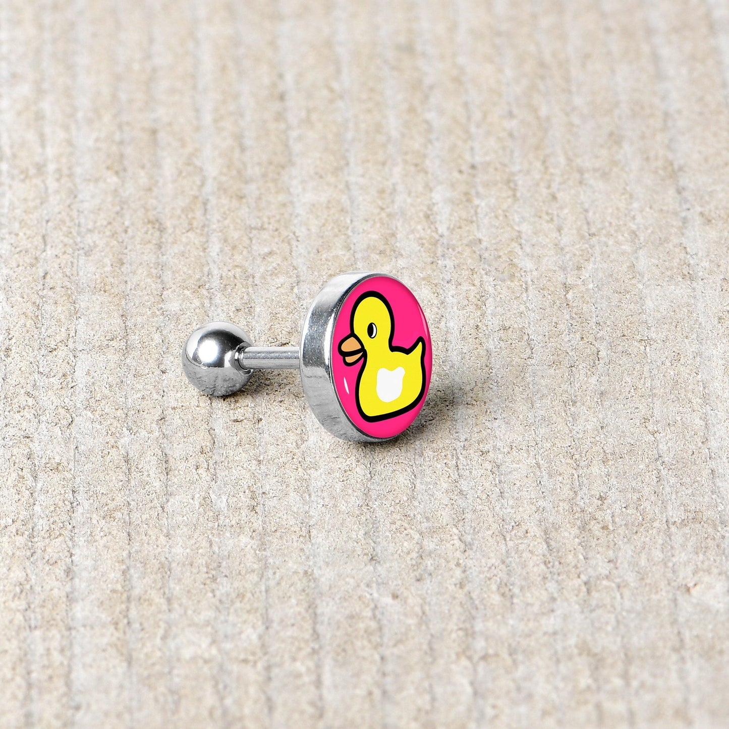 16G 1/4 Yellow Ducky Cartilage Tragus Earring by Onyx O