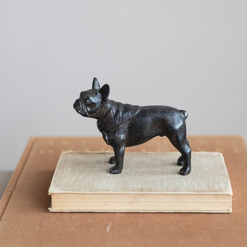 Black French Bulldog Resin Figurine