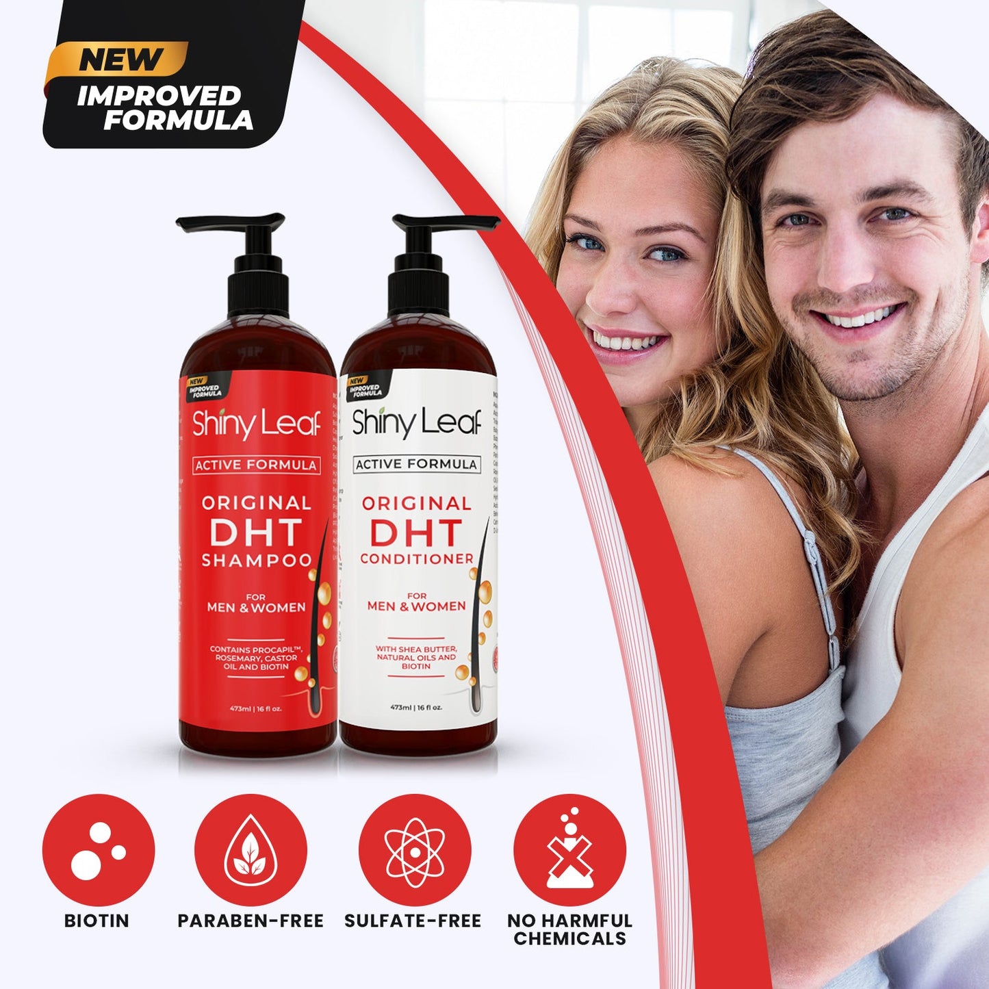 DHT Blocker Hair Loss Shampoo with Biotin — 16 oz