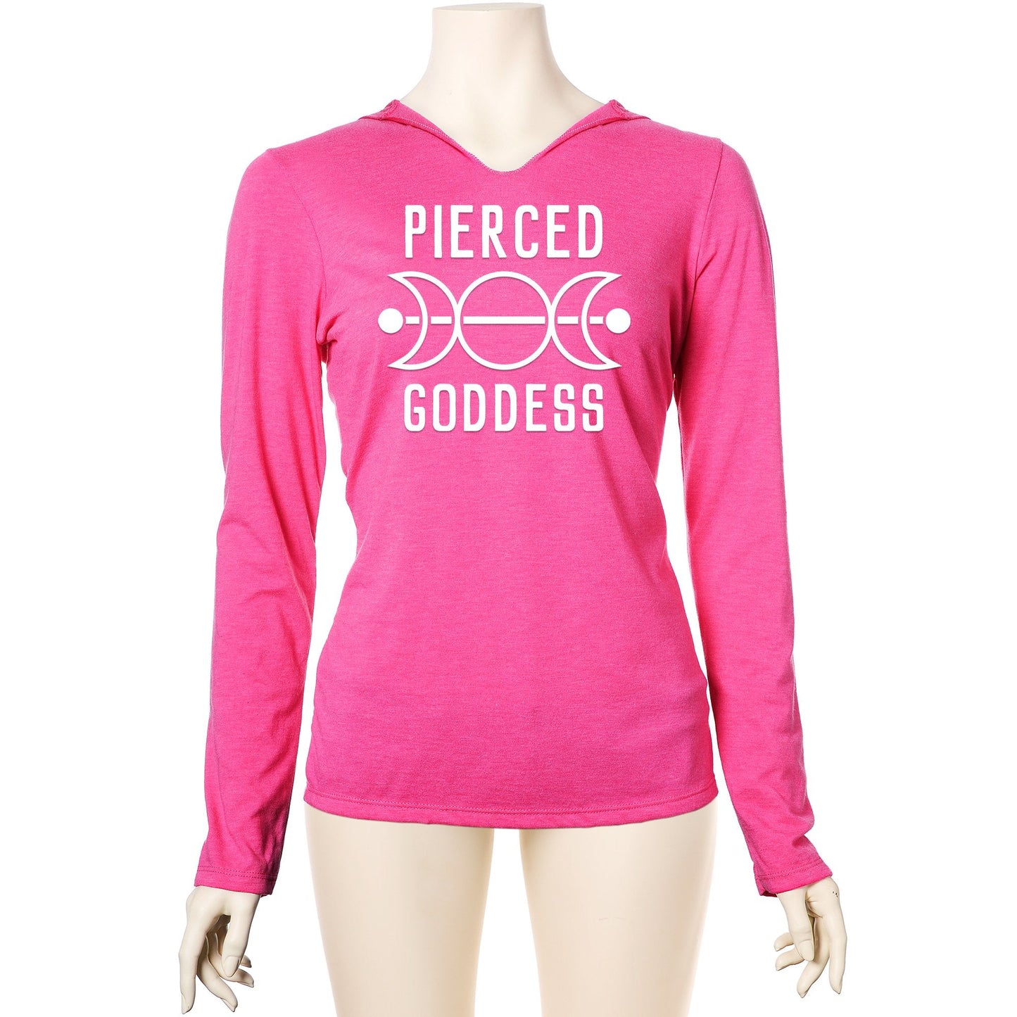 Pierced Goddess Tapered Long Sleeve Hoodie
