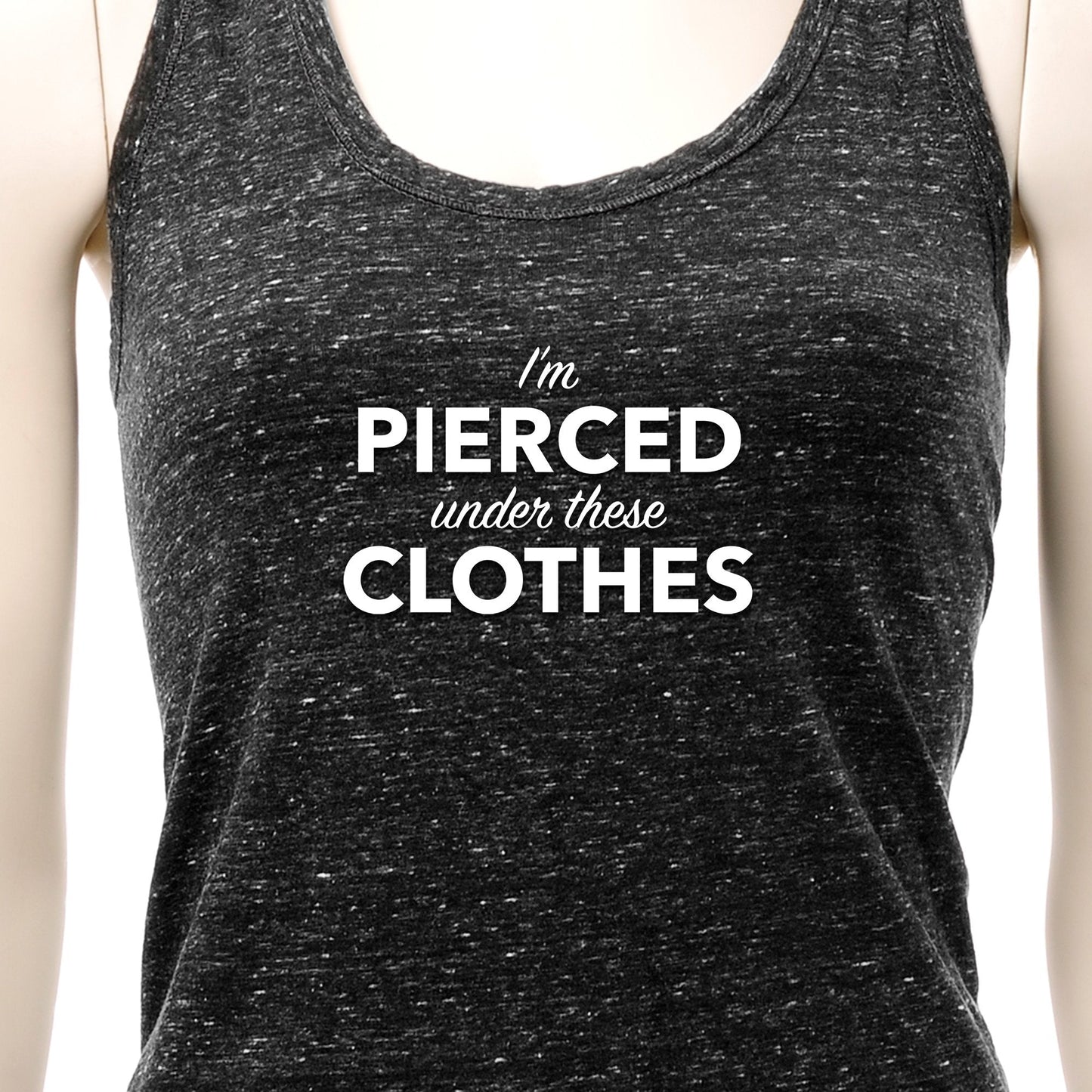 I'm Pierced Under These Clothes Cosmic Twist Back Tank Top