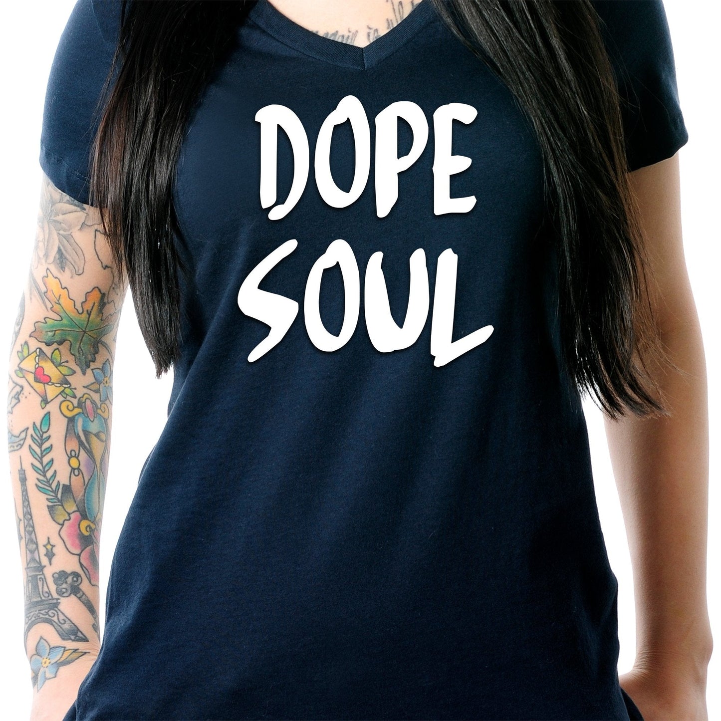 Dope Soul Tapered V-Neck Tee Shirt