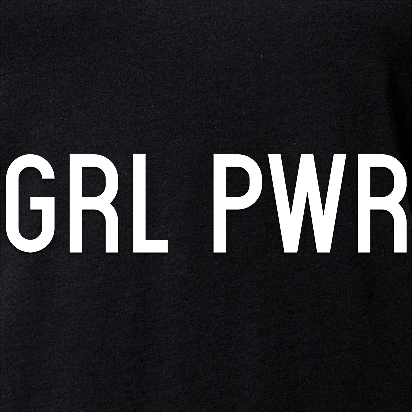 GRL PWR Black V-Neck Tee Shirt