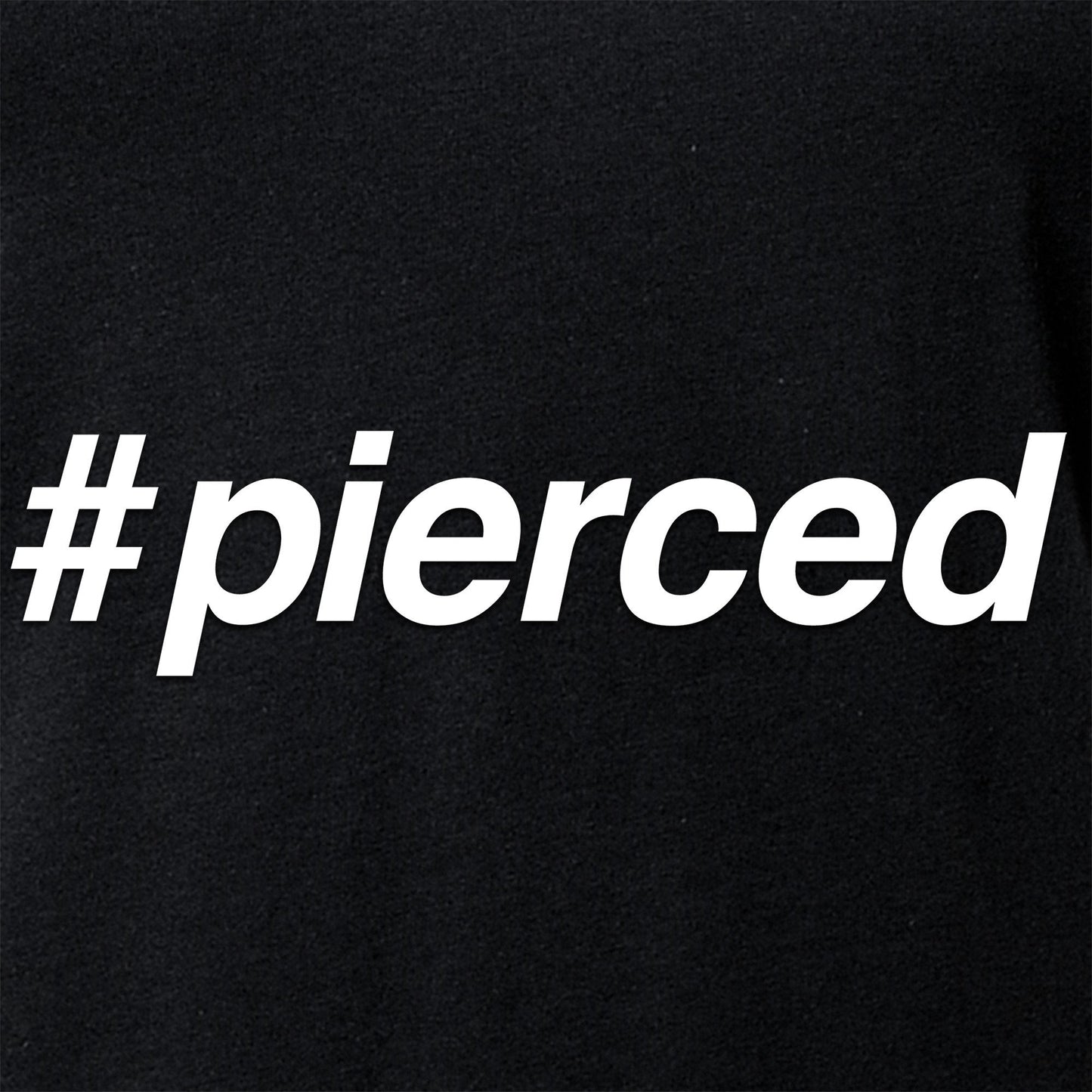 hashtag pierced Black Tapered V-Neck Tee Shirt