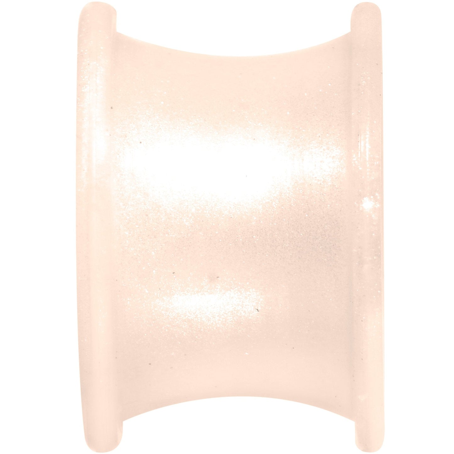 Thin Flexible Peach Silicone Tunnel Plug Set 11mm to 25mm