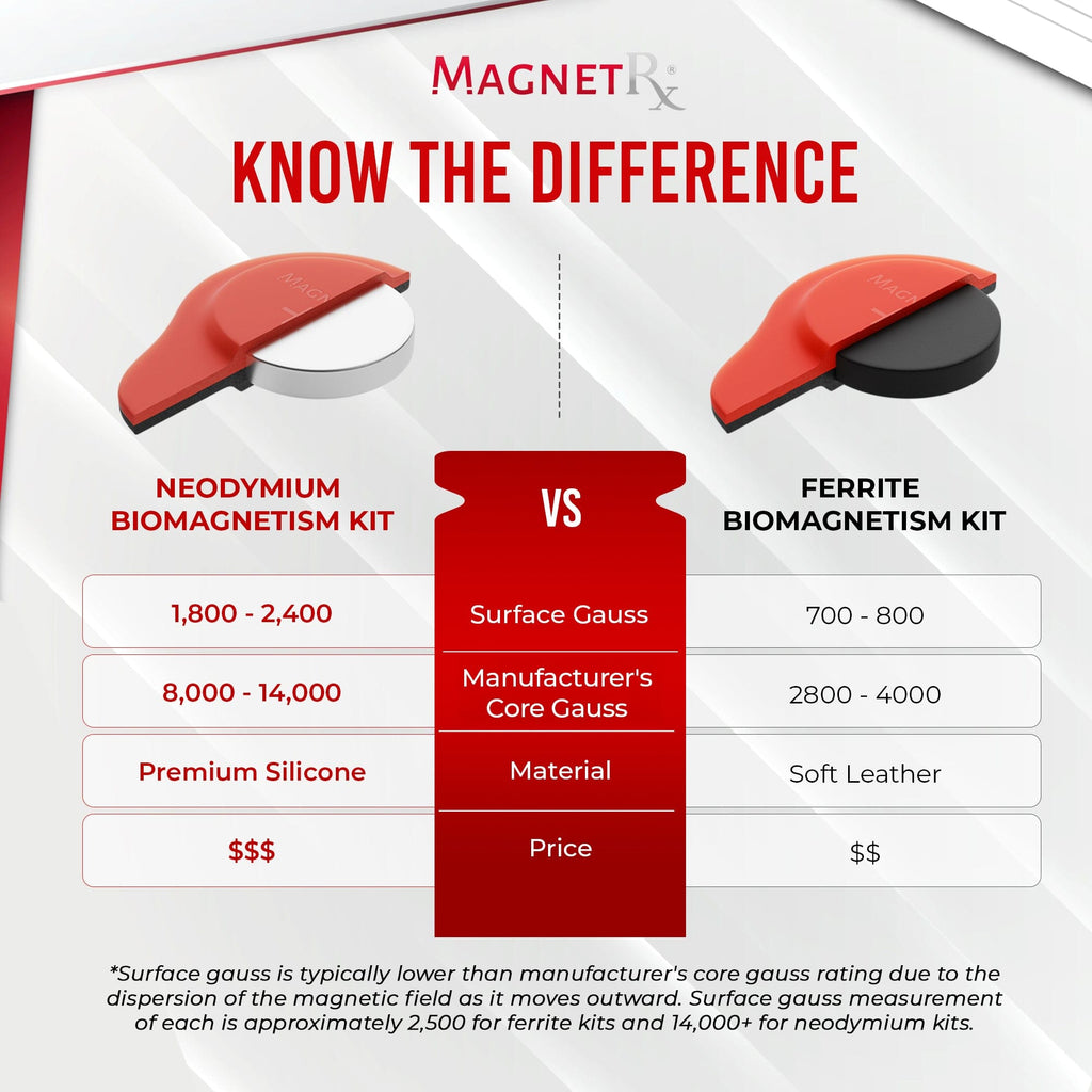 Biomagnetic Therapy Magnet Set — Neodymium & Silicone (2 Large Magnets)