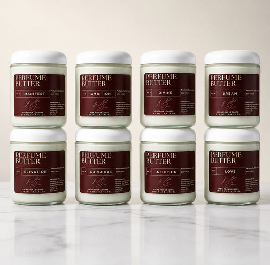 FULL Size Perfume Butter– Fragrance-Infused Hydrating Skin Moisturizer (8 Signature Scents)