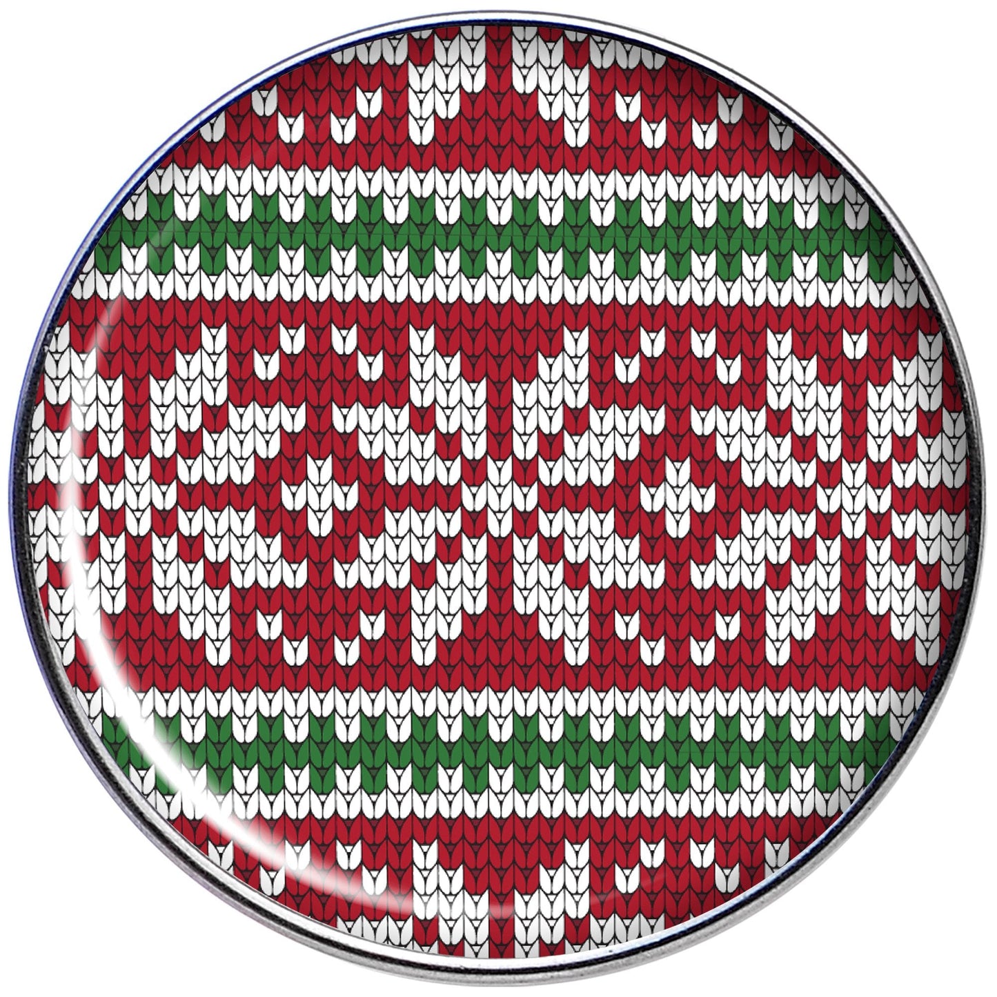 16G 1/4 Red Green Christmas Sweater Tragus Cartilage Earring