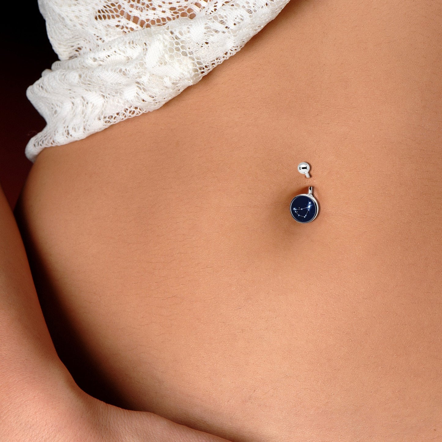 Zodiac Constellation Capricorn Belly Ring