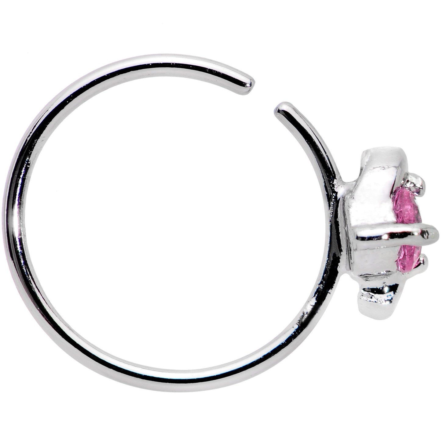 20G 3/8 Pink Gem Sassy Seamless Circular Ring