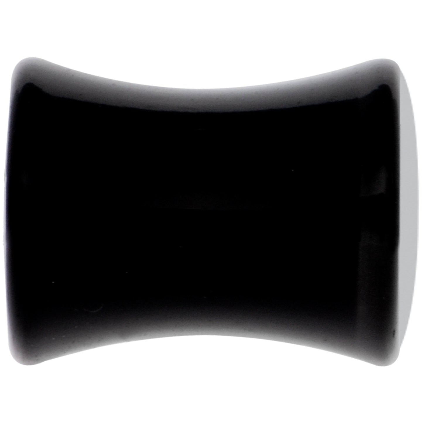Black Acrylic Man Woman Floral Silhouette Saddle Plug Set 2G
